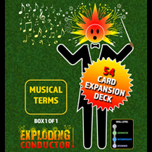 Worlde of Legends™ Exploding Conductor Expansion Deck: Musical Terms