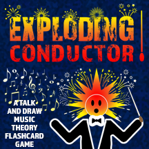 Exploding Conductor Music Theory Flashcard Game from Worlde of Legends™